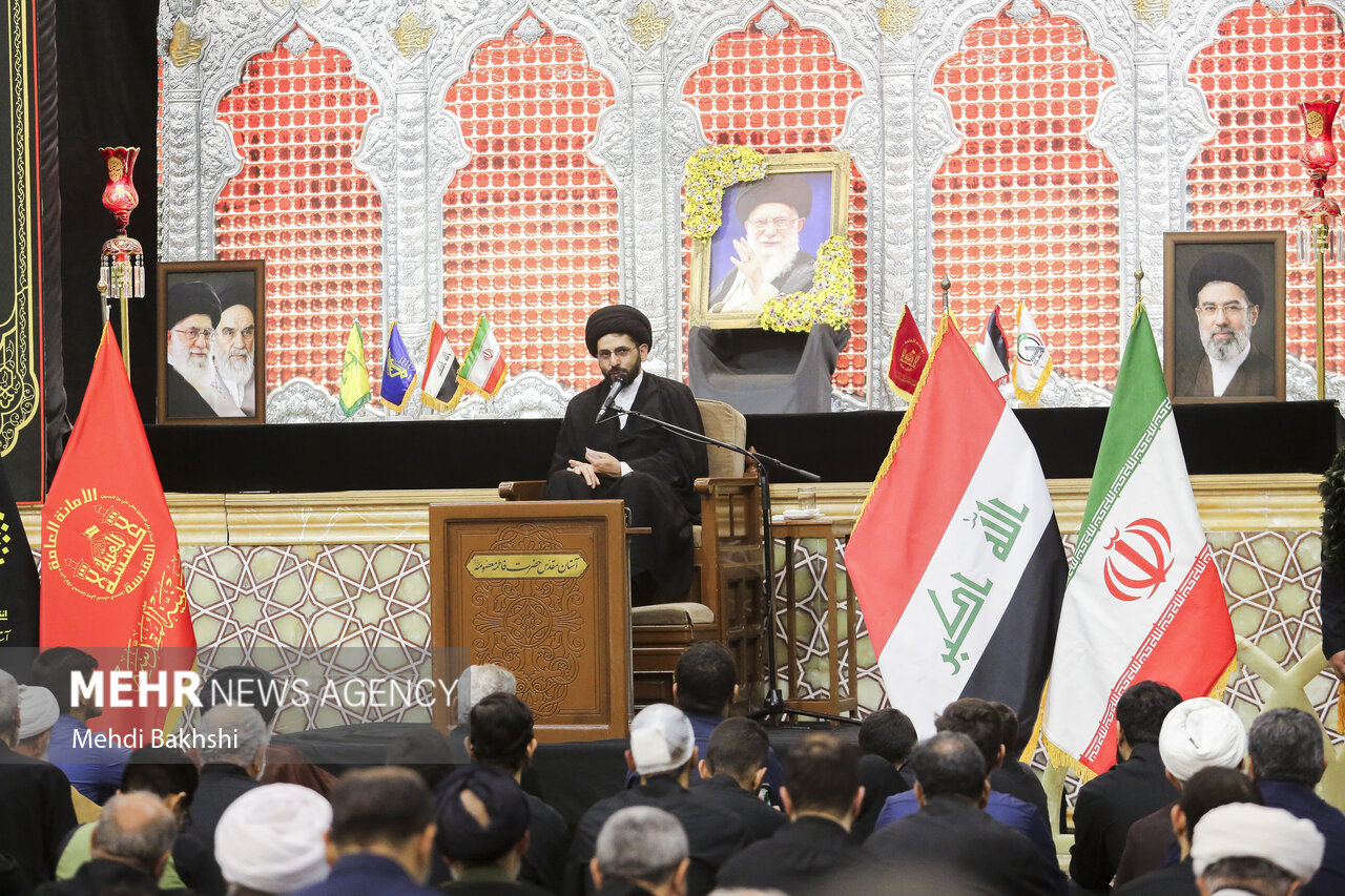 مراسم گرامیداشت رهبر شهید از سوی عتبه حسینیه در قم