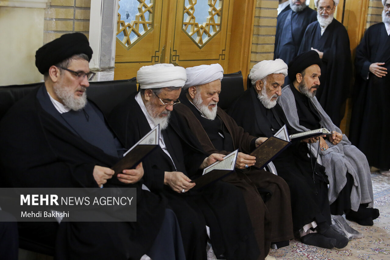 مراسم گرامیداشت رهبر شهید از سوی عتبه حسینیه در قم