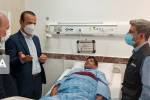 فرماندار ویژه شاهرود از خبرنگار ایرنا در بیمارستان عیادت کرد