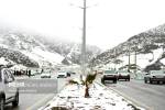 بارش برف بهاری در محورهای کوهستانی و گردنه‌های استان همدان