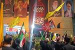 فریاد قیام مردم همدان همزمان با آیین تدفین رهبر شهید انقلاب