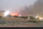 دود گسترده در غرب کرج ناشی از حریق مزارع خشک