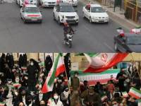 برگزاری راهپیمایی خودرویی وجشن بزرگ پیروزی انقلاب در شهر صفادشت