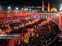 تشییع رهبر شهید انقلاب در کربلا