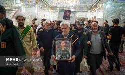 تشییع پیکر پاسدار شهید محمد ناصر دلیرور در حرم شاهچراغ ع تشییع پیکر پاسدار شهید محمد ناصر دلیرور در حرم شاهچراغ ع
