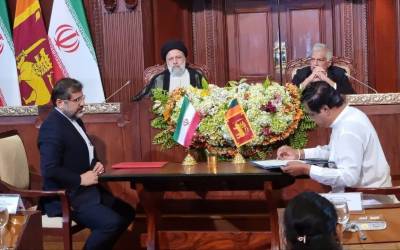 Iran, Sri Lanka sign 5 MoU as Raeisi visits Colombo