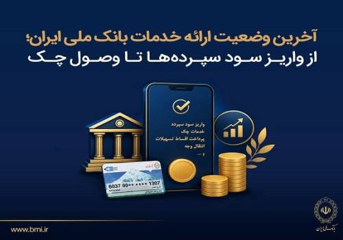 آخرین وضعیت ارائه خدمات بانک ملی؛ از واریز سود سپردهها تا وصول چک آخرین وضعیت ارائه خدمات بانک ملی؛ از واریز سود سپردهها تا وصول چک