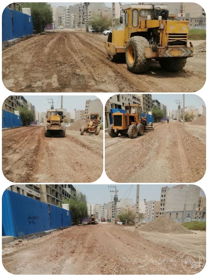 آغاز عملیات زیرسازی و بهسازی معابر در خیابان ژاله کوی گلستان