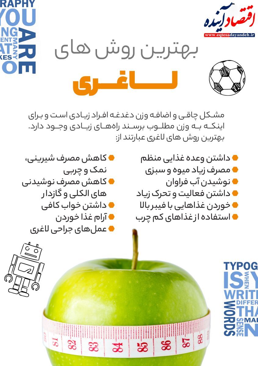 روش لاغری + اینفوگرافی