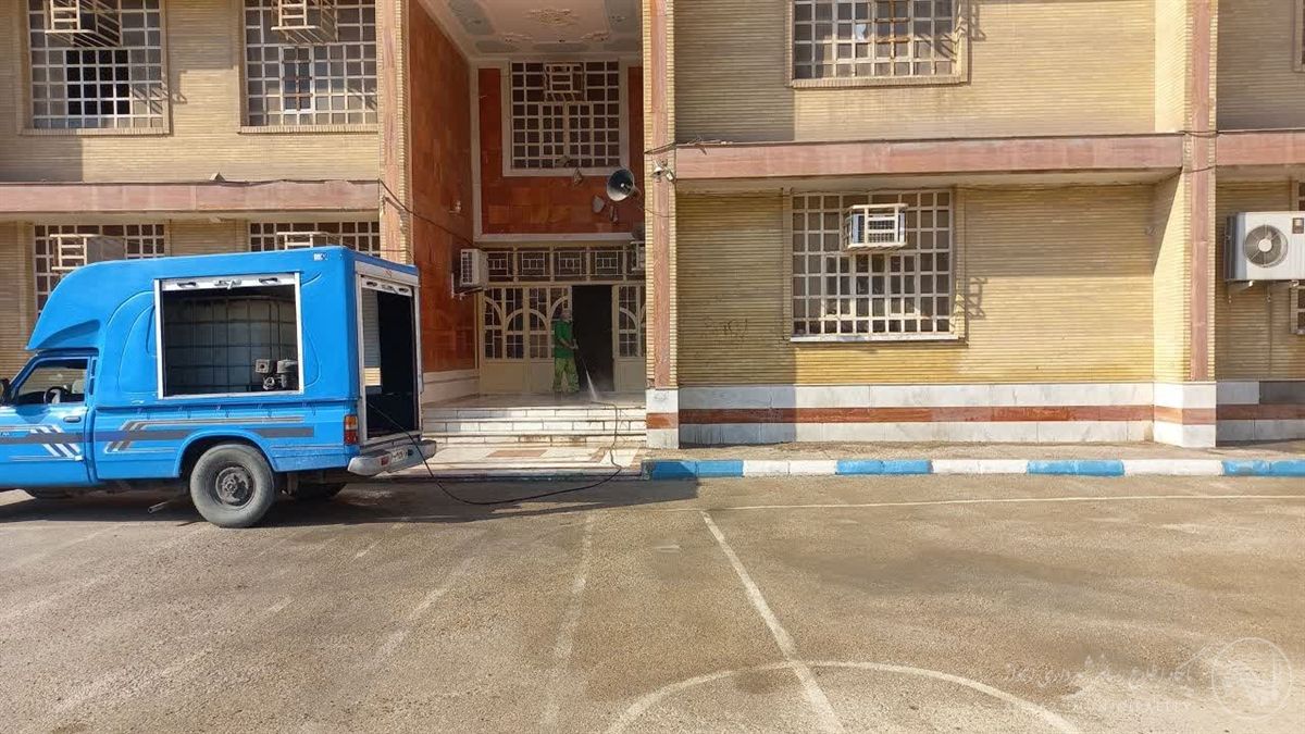آغاز طرح پاکسازی مدارس در منطقه هفت اهواز به مناسبت استقبال از مهر