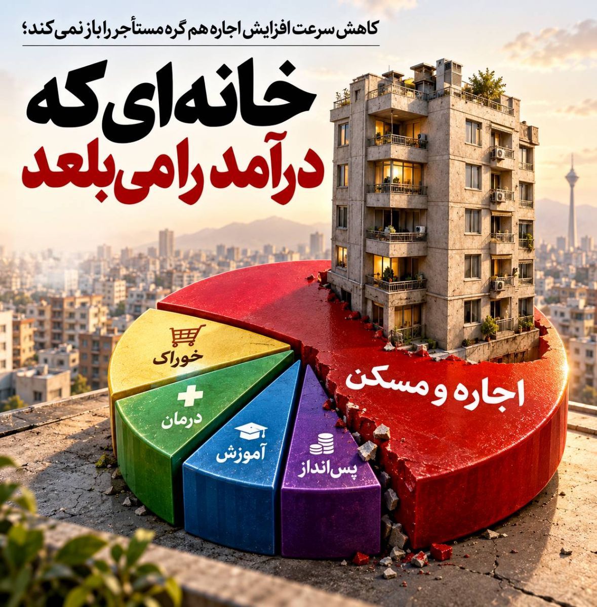 خانه ای که درآمد را می بلعد
