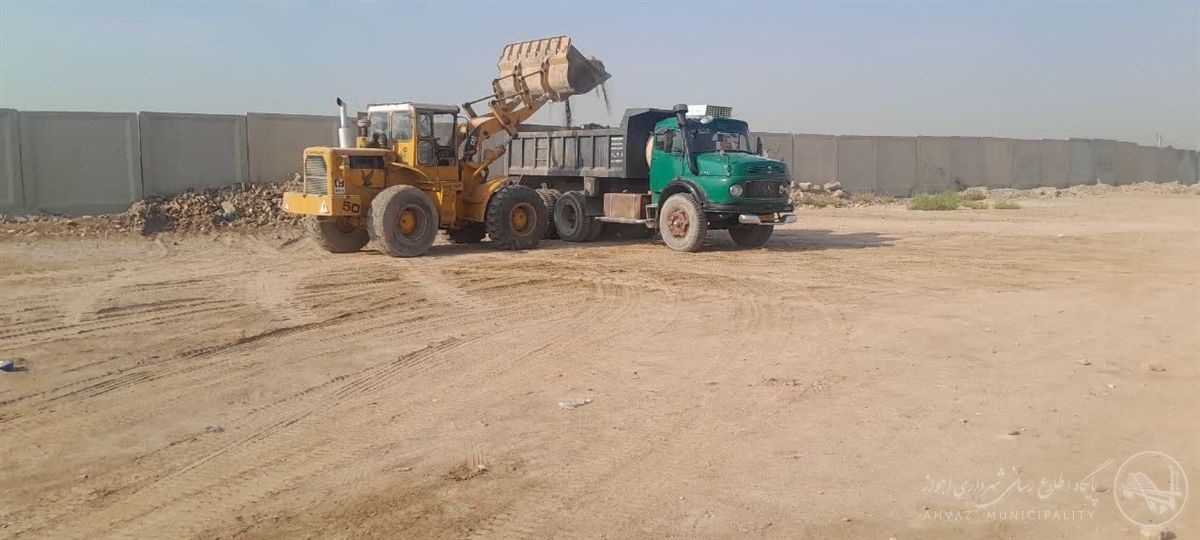 پاکسازی و ساماندهی معابر منطقه ۶ شهرداری اهواز