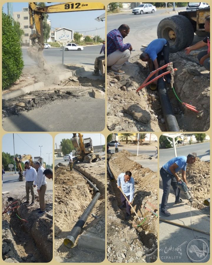 بهبود زیرساختهای بلوار نخلستان؛ اقدامات شهرداری منطقه ۴ برای جلوگیری از آبگرفتگی معابر