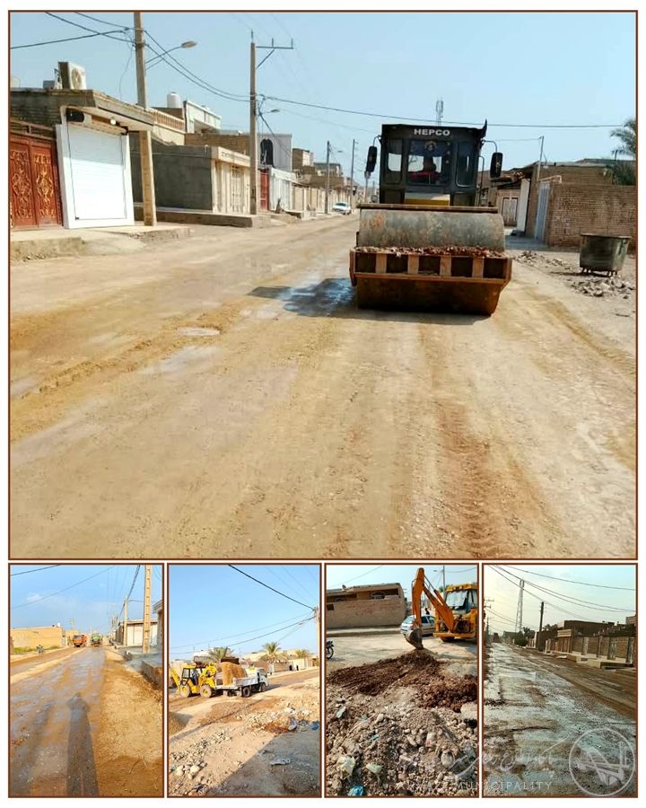 شتاببخشی به روند آمادهسازی خیابان سوم غربی عیندو برای بهسازی معبر
