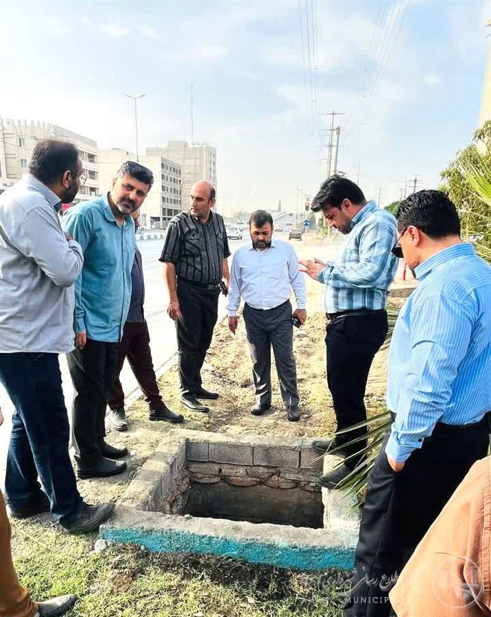 بازدید میدانی و تست عملکرد پروژه لولهگذاری دفع آبهای سطحی در کنارگذر آیتالله بهبهانی با حضور رسول جامعی