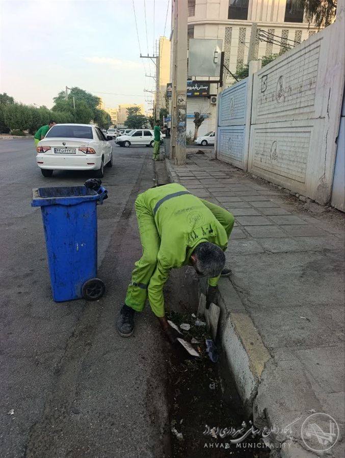 تداوم اجرای عملیات لایروبی حوضچه ها و کانال های سطح منطقه ۳