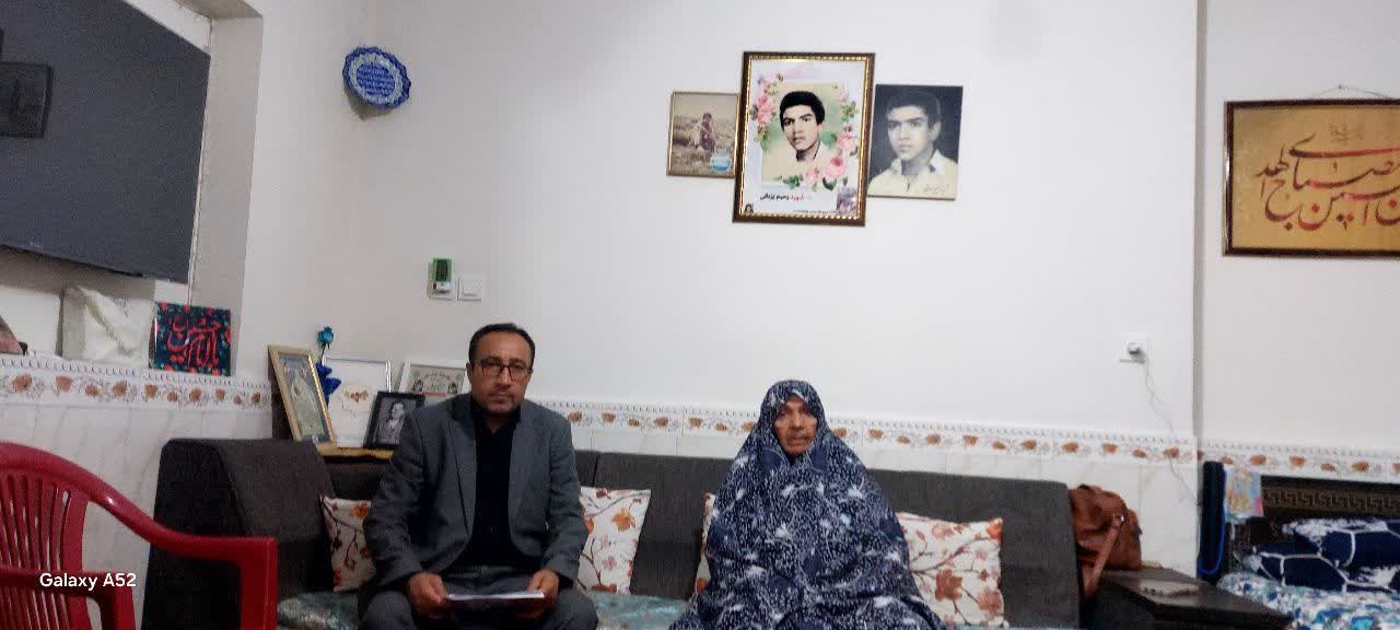 دیدار و تجلیل از خانواده معظم شهید رحیم یزدانی همتآبادی