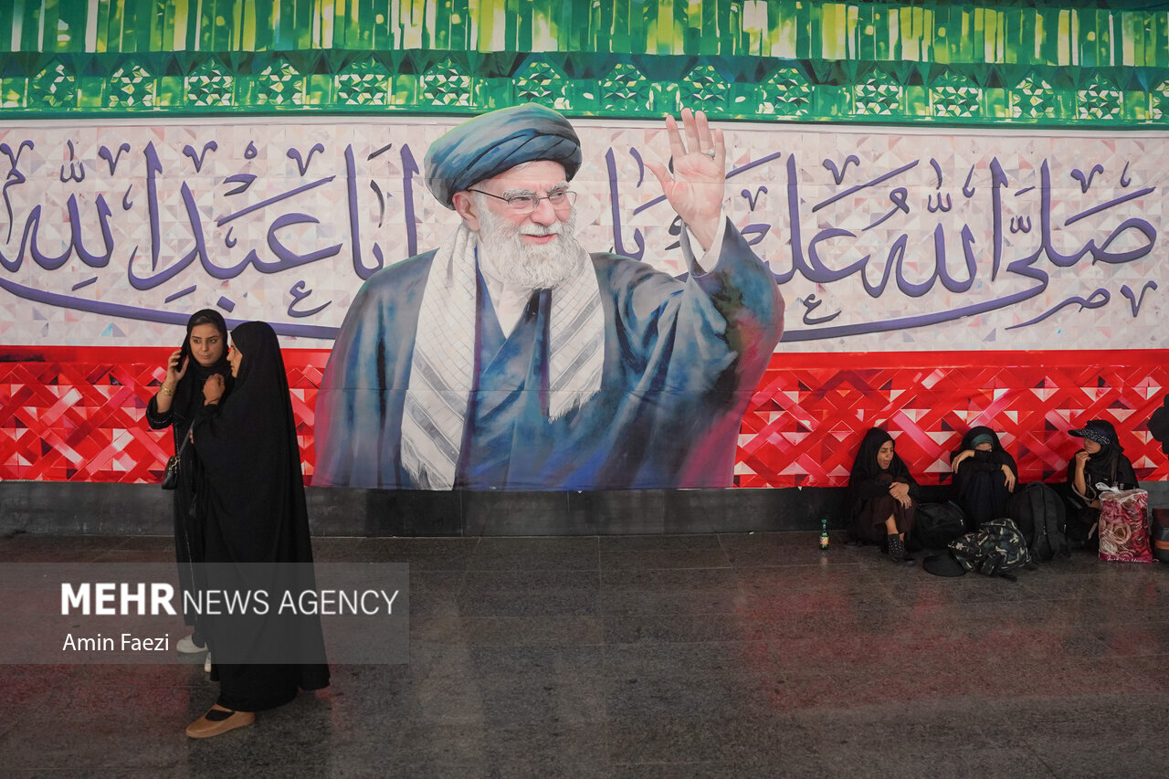 تردد زوار اربعین حسینی در مرز شلمچه