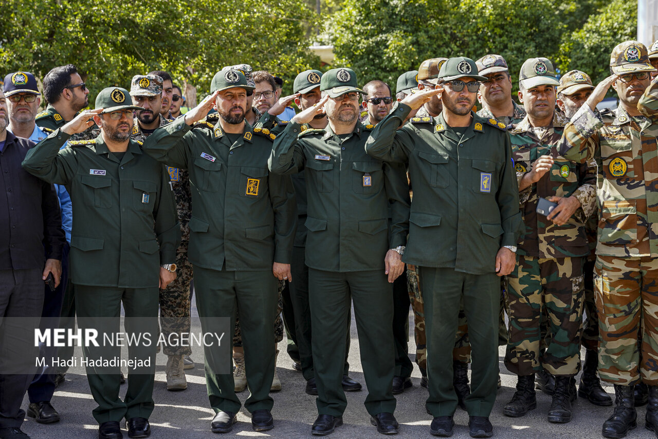 مراسم استقبال از پیکر خلبان شهید مجید کاظمی در شیراز