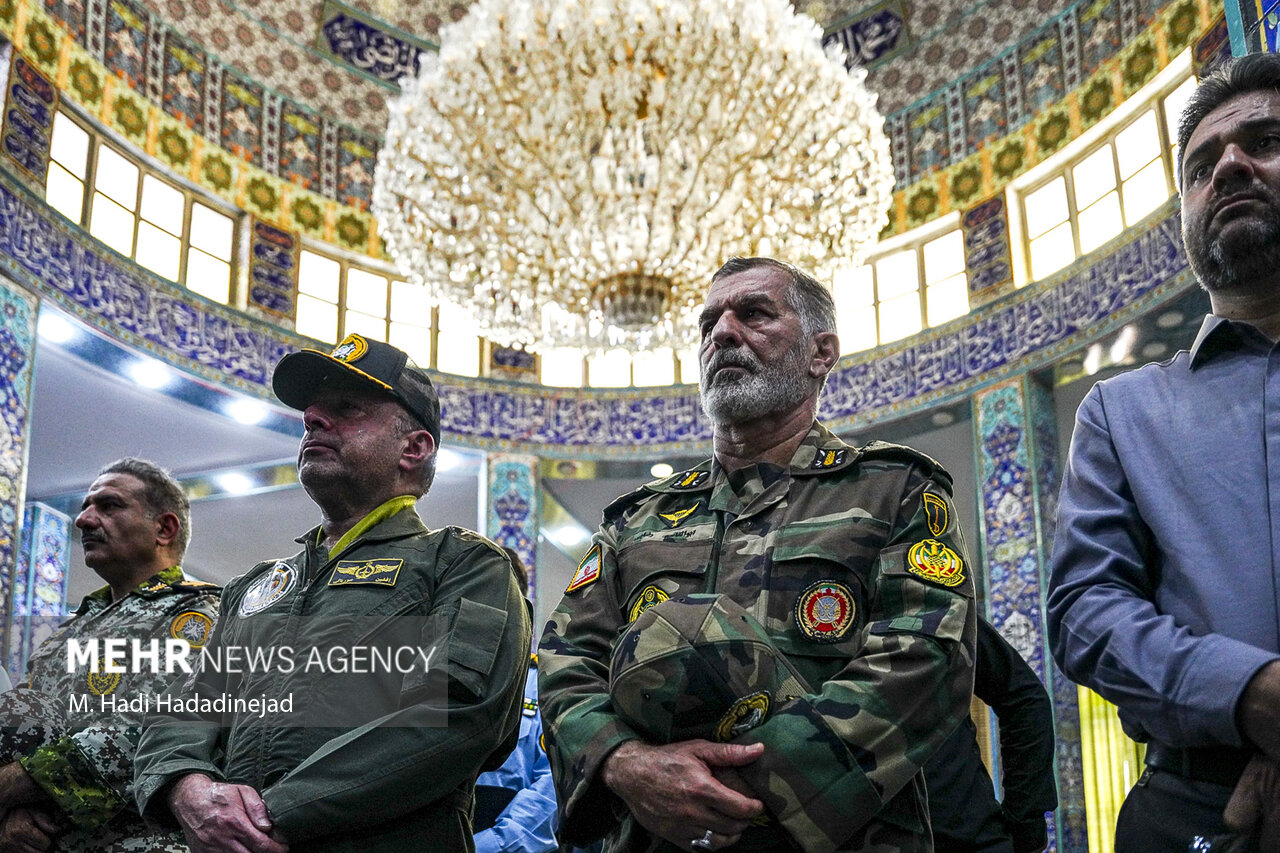 مراسم استقبال از پیکر خلبان شهید مجید کاظمی در شیراز