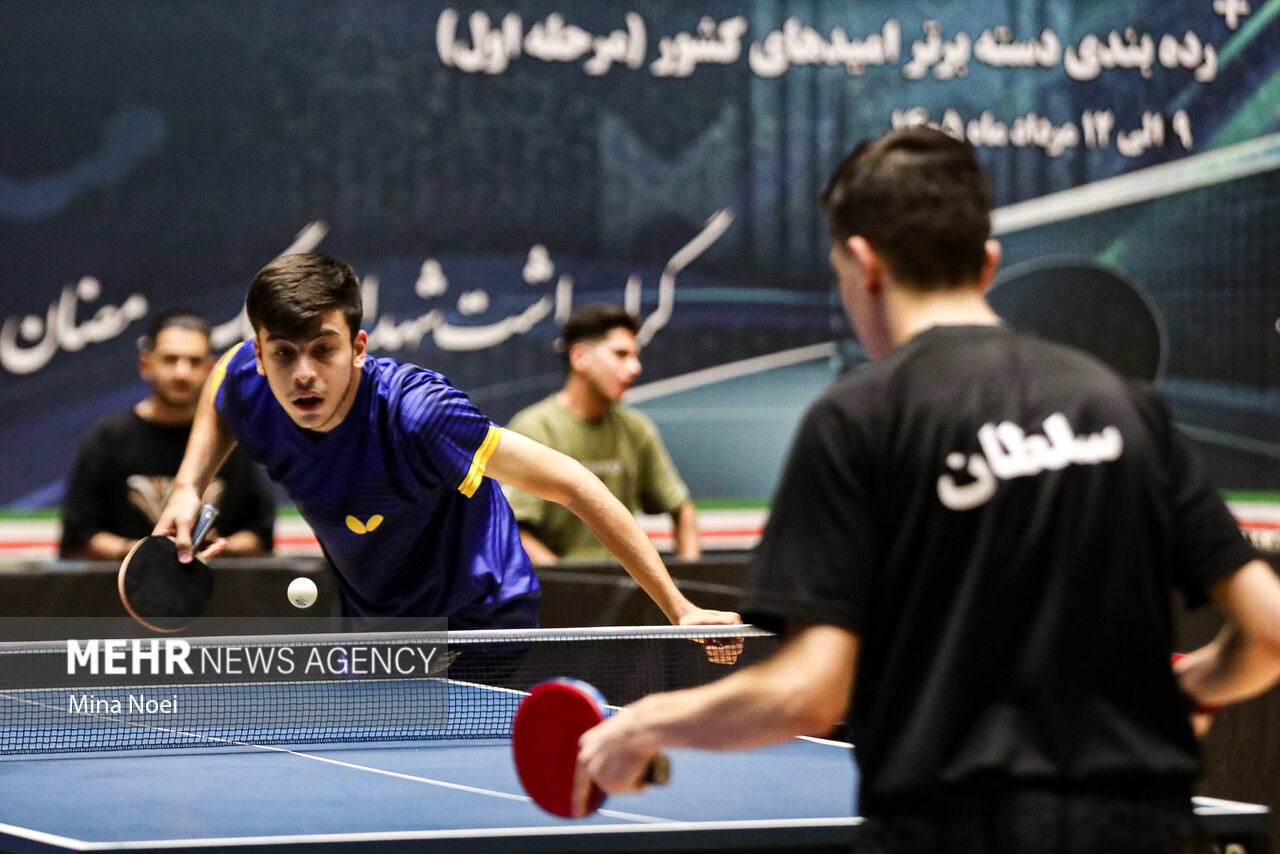 مسابقات قهرمانی تنیس روی میز امیدهای کشور در تبریز
