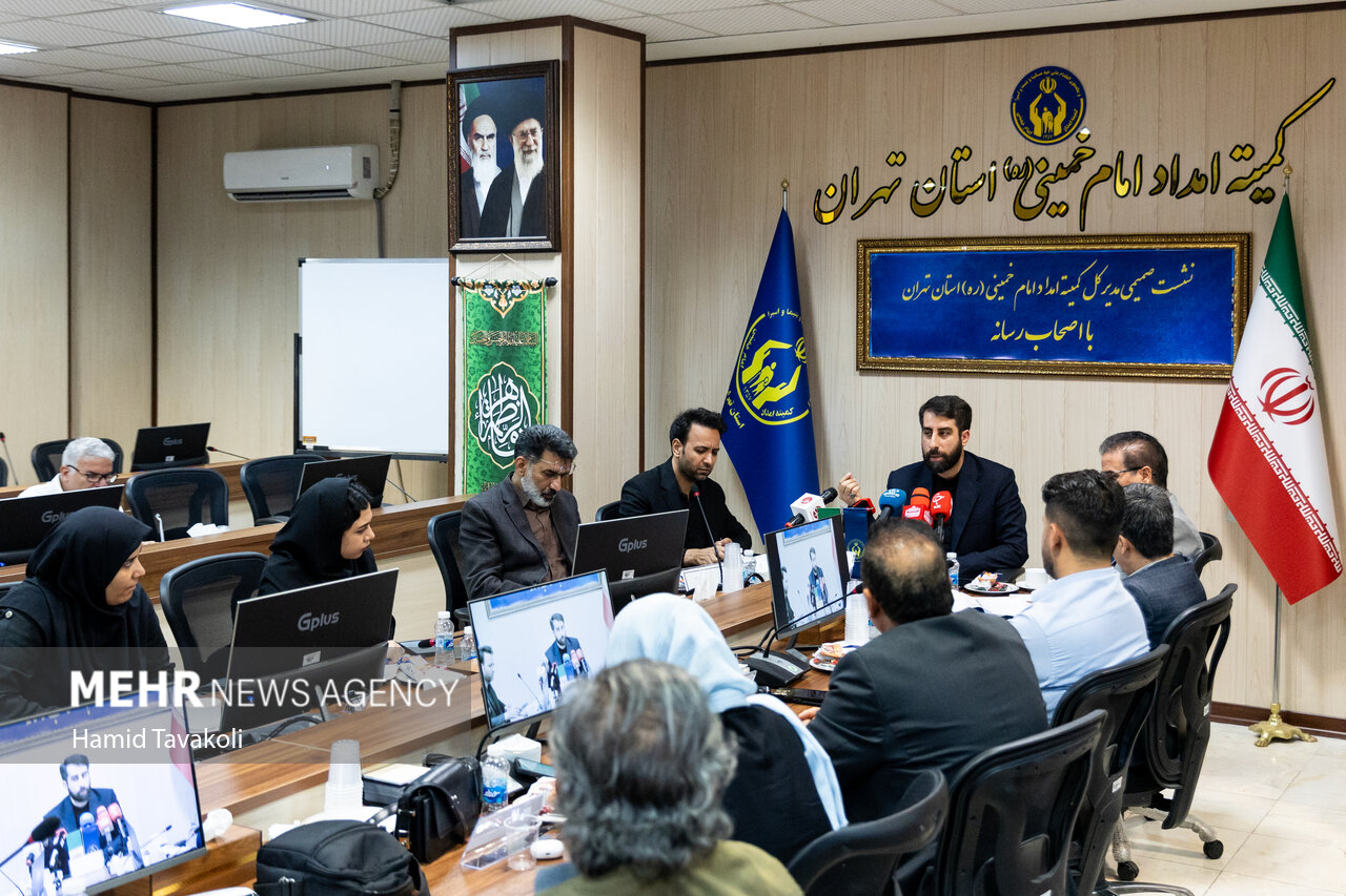 نشست خبری مدیر کل کمیته امداد استان تهران