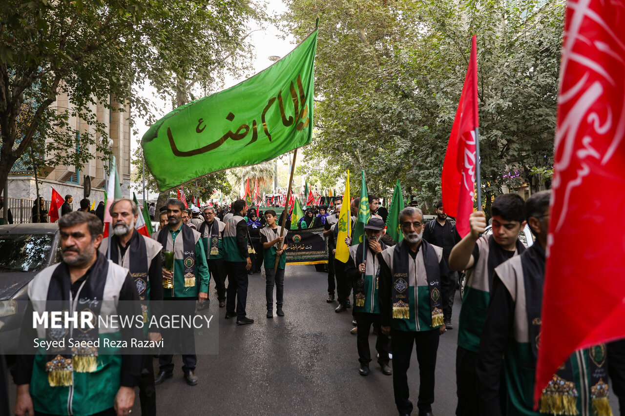 عزاداری خادمیاران رضوی در سوگ پیامبر اکرم(ص) و امام حسن مجتبی(ع)