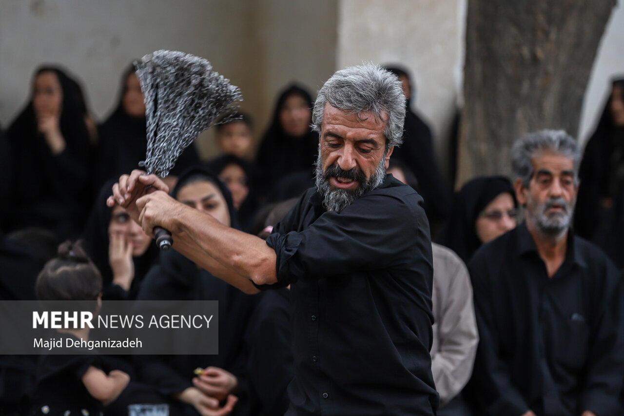 آیین عزاداری و نخل‌برداری شهادت امام رضا(ع) در مهریز
