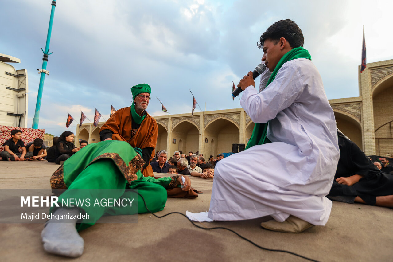 آیین عزاداری و نخل‌برداری شهادت امام رضا(ع) در مهریز