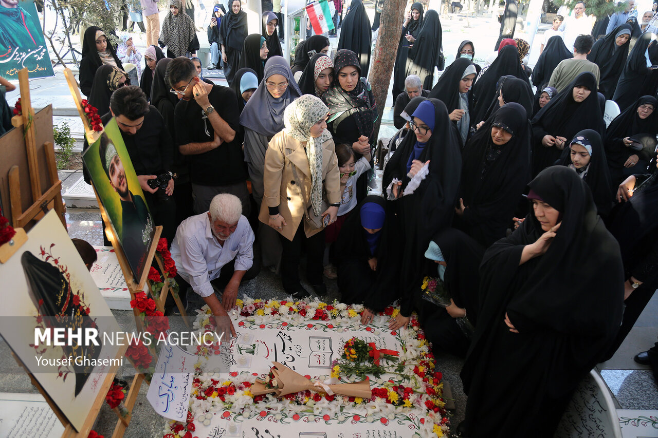 مراسم جشن تولد شهید نوجوان جنگ رمضان