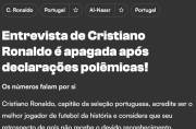 حذف مصاحبه جنجالی رونالدو از CNN؛ CR7: بهترین بازیکن تاریخ هستم و بس!